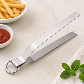 Premium Stainless Steel Roti Tong / Chimta for Kitchen Cooking & Serving