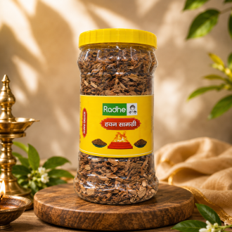 Radhe Hawan Samagri – Premium Natural Havan Puja Samagri | 250GM Jar